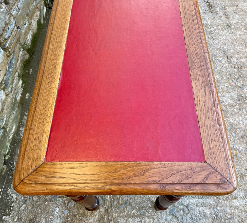 Antique 7ft Narrow Console Reading Table View VIII