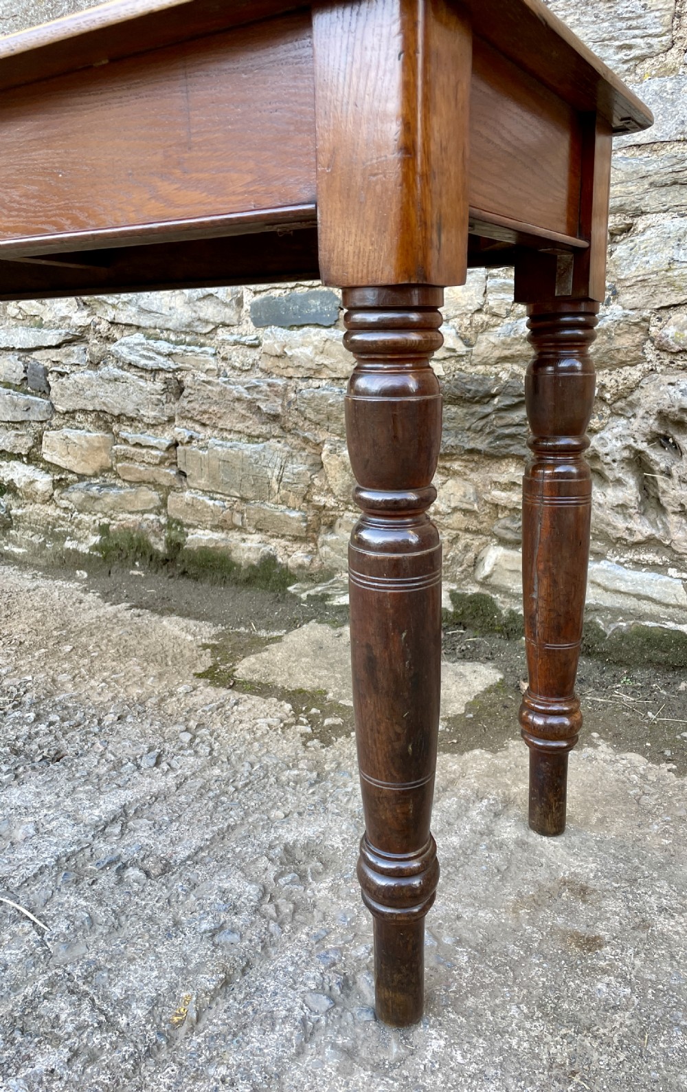 Antique 7ft Narrow Console Reading Table View XI