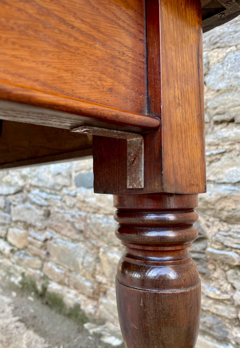 Antique 7ft Narrow Console Reading Table View XII