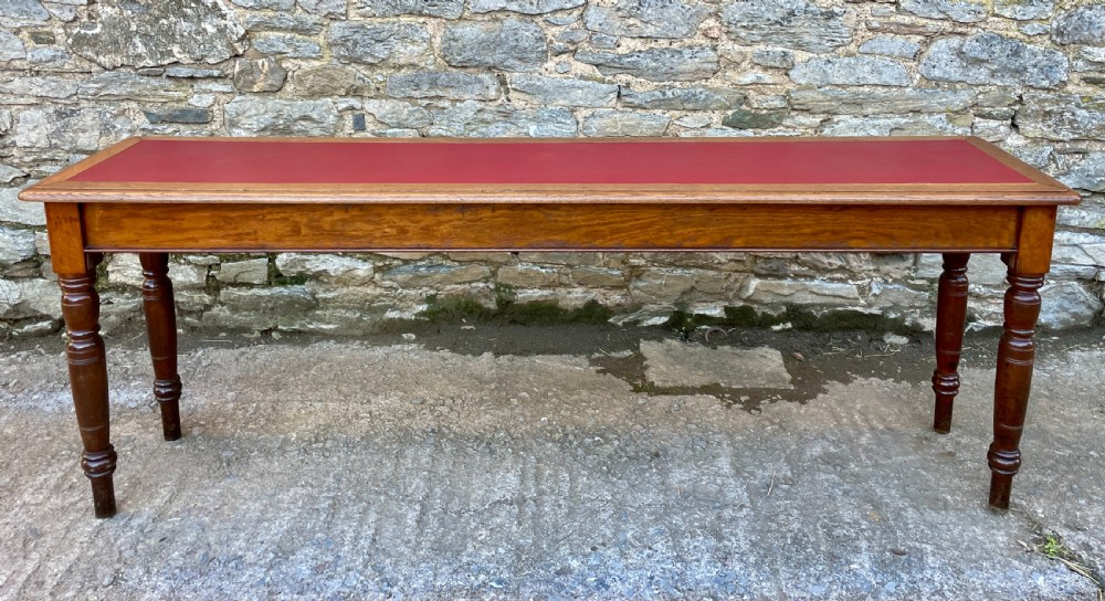 Antique 7ft Narrow Console Reading Table View XVIII