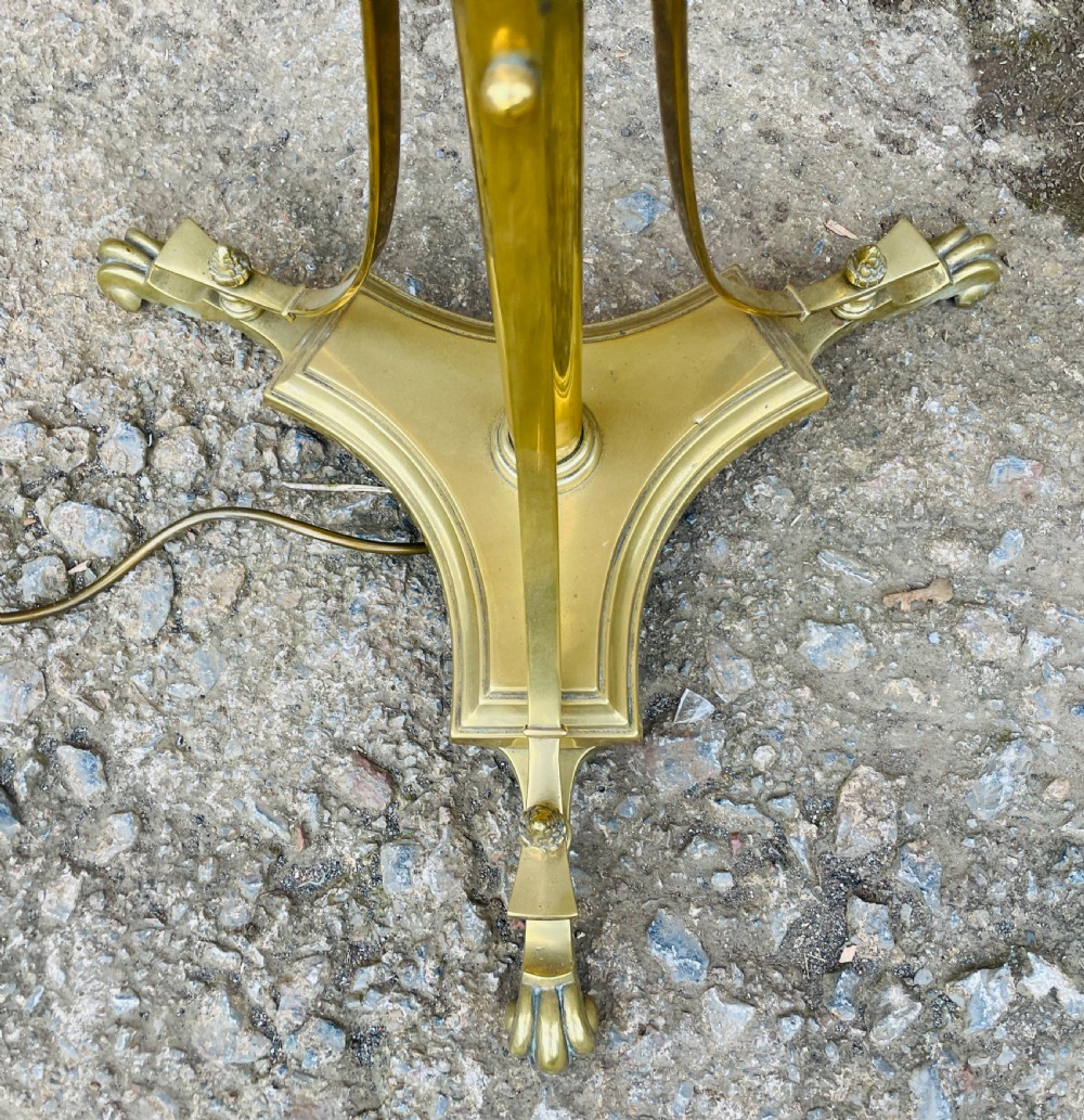 Antique Telescopic Brass Standard Lamp View III