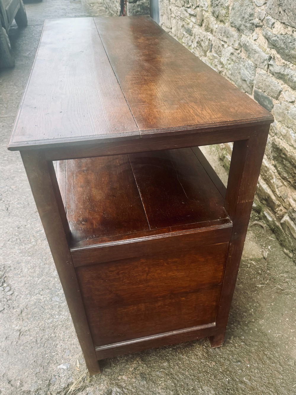 18th Century Oak Serving Buffet View V