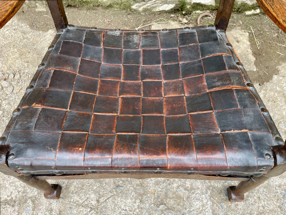 Small Arts and Crafts Oak Chair View IV