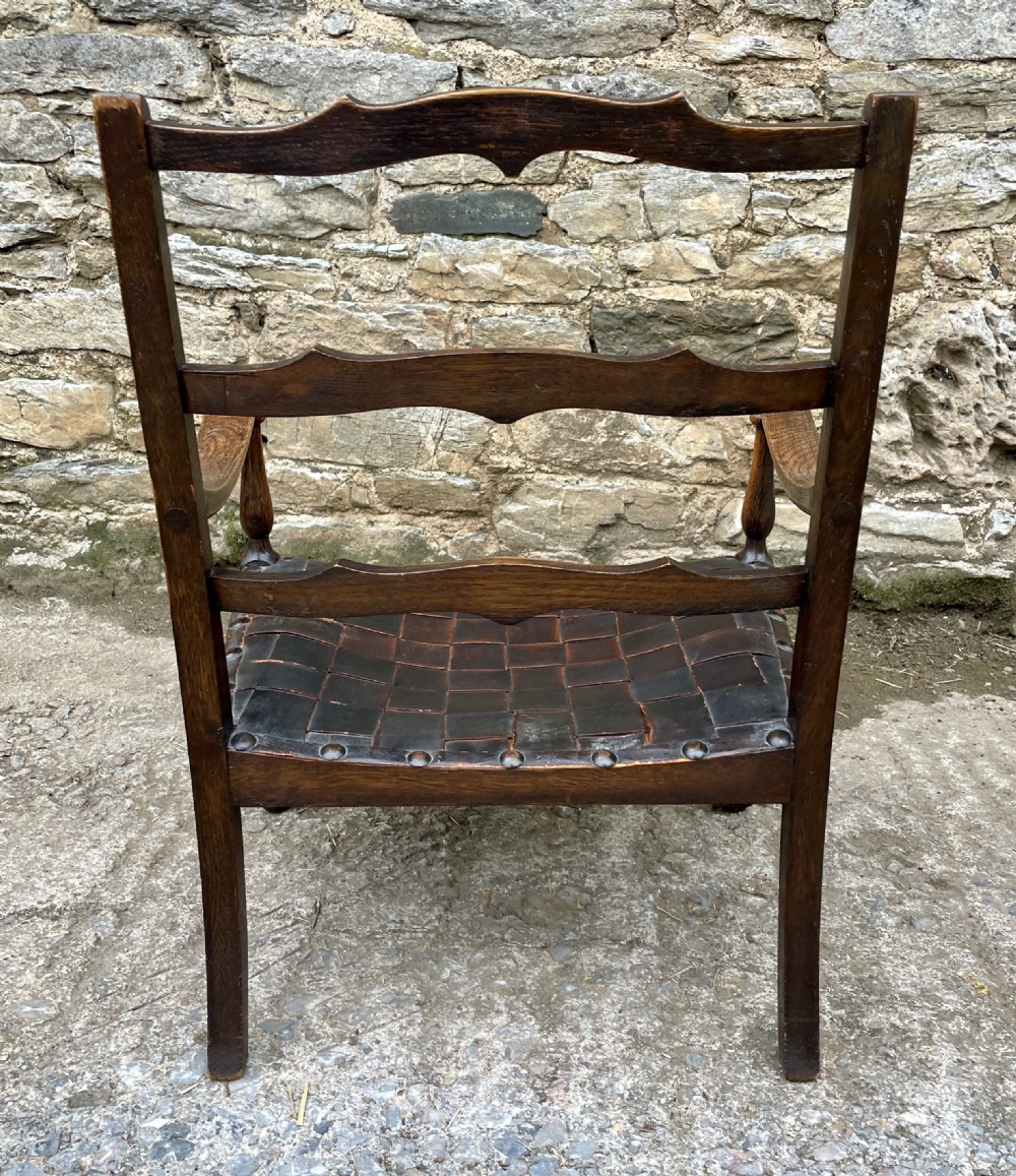 Small Arts and Crafts Oak Chair View VII