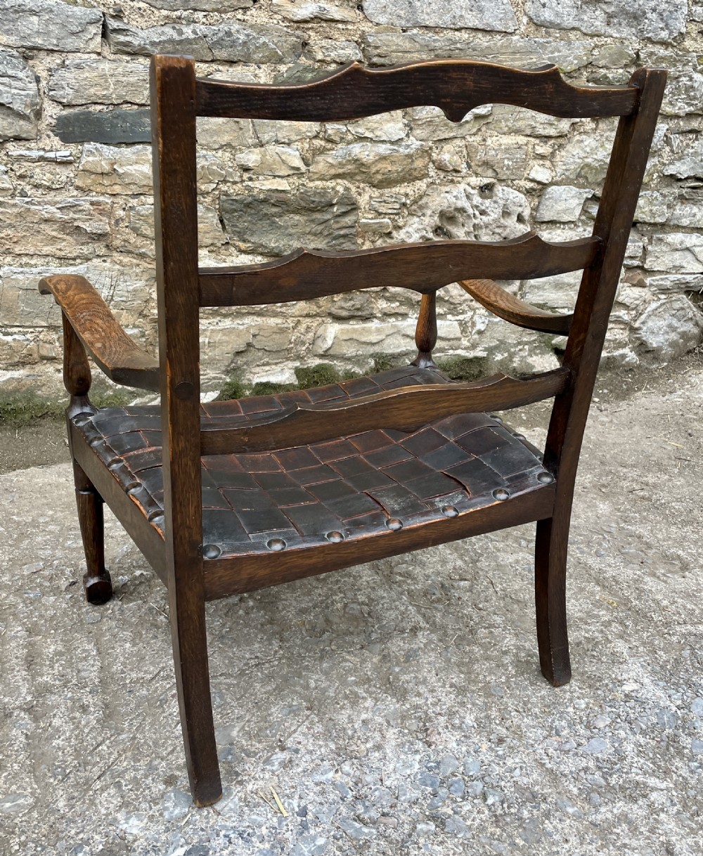 Small Arts and Crafts Oak Chair View VIII