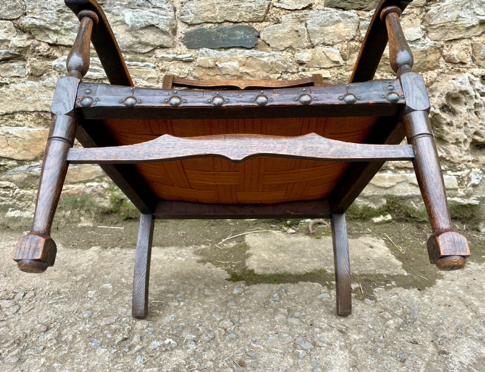 Small Arts and Crafts Oak Chair View XIV
