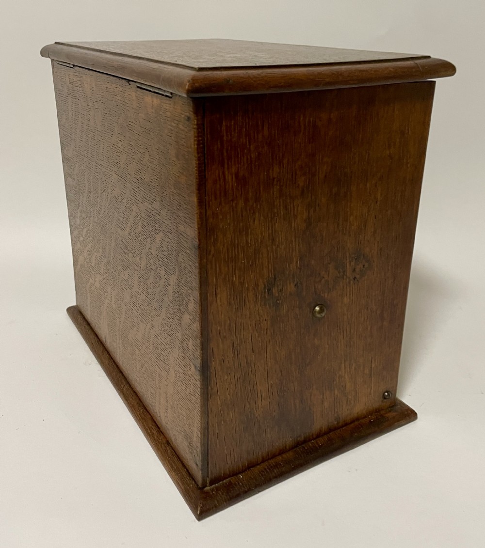 Edwardian Oak Stationery Cabinet View XVIII