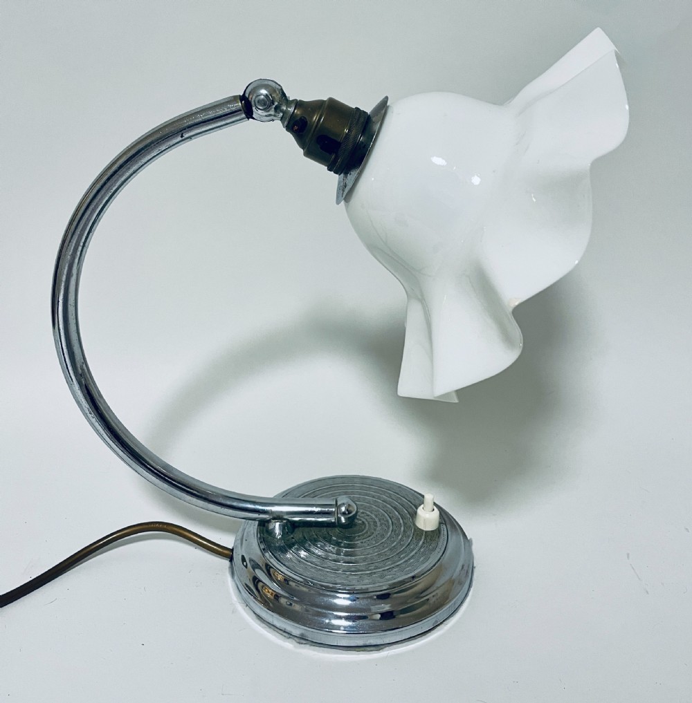 Antique Chrome Table Lamp