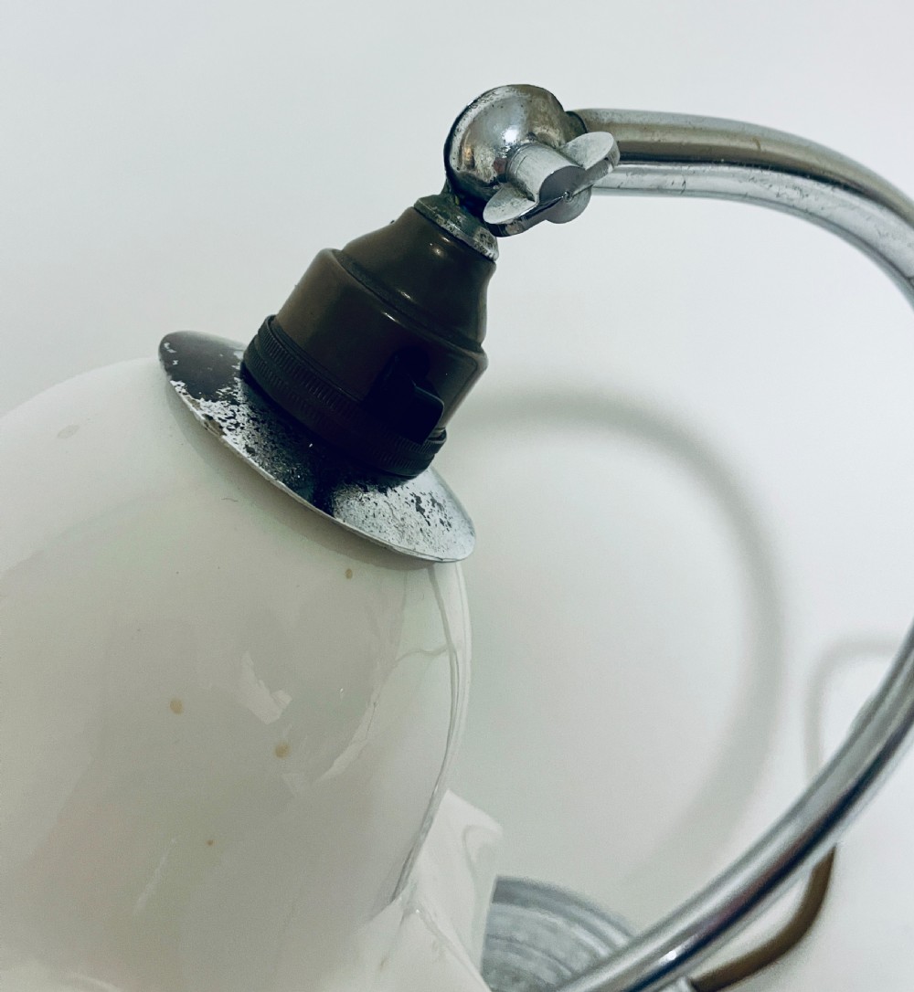 Antique Chrome Table Lamp View VIII
