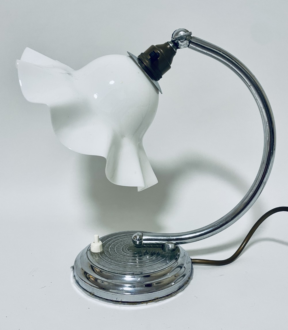 Antique Chrome Table Lamp View XI