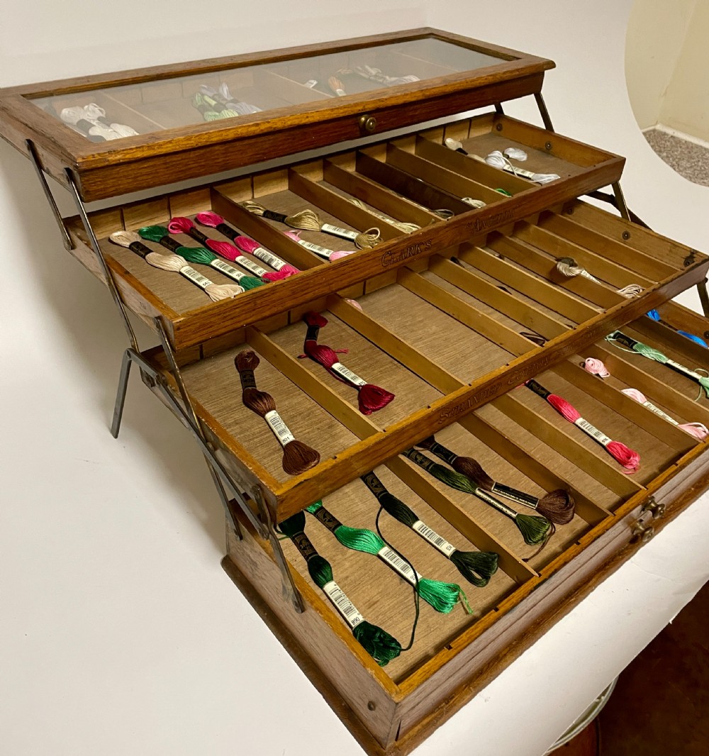 Clark's Anchor Cantilever Sewing Thread Box View IX