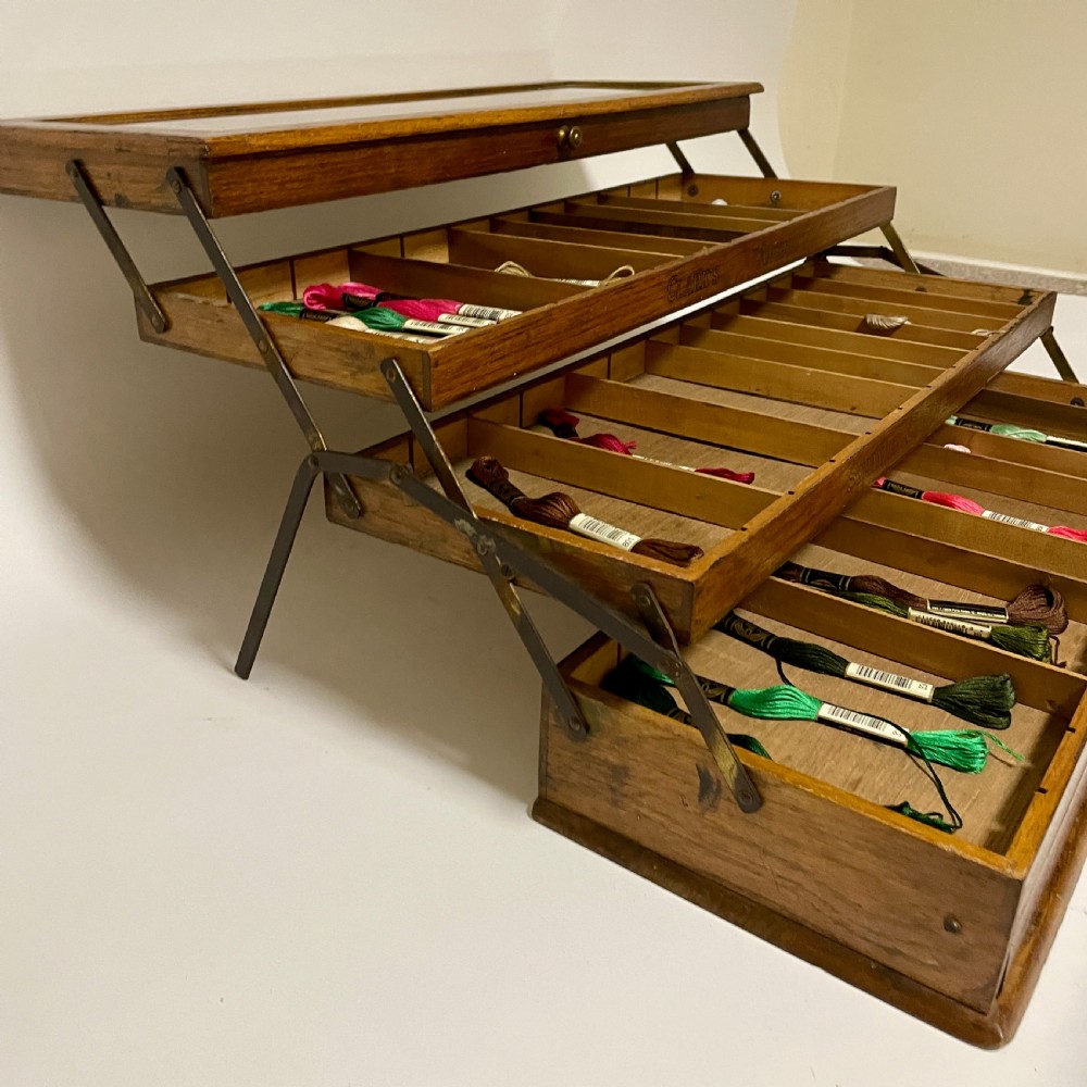 Clark's Anchor Cantilever Sewing Thread Box View X
