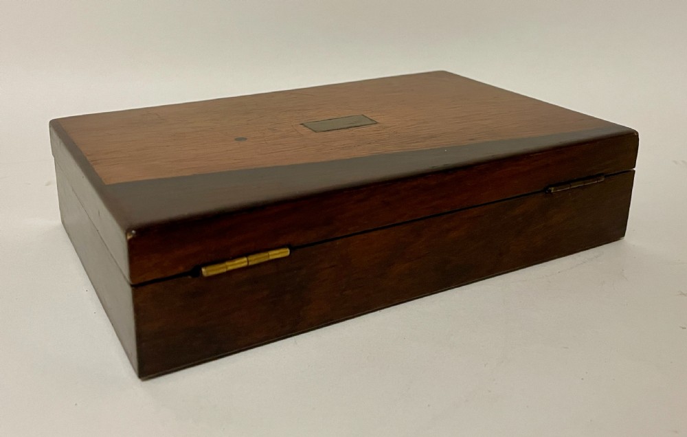 Antique Geometry Set in Rosewood Box View III