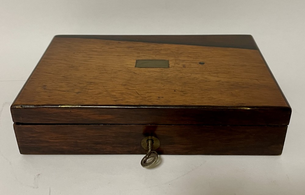 Antique Geometry Set in Rosewood Box View XIII