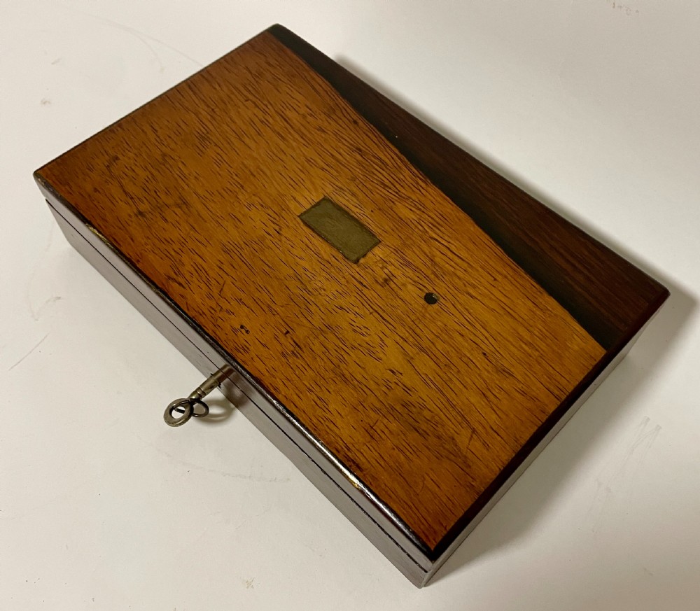 Antique Geometry Set in Rosewood Box View XIV
