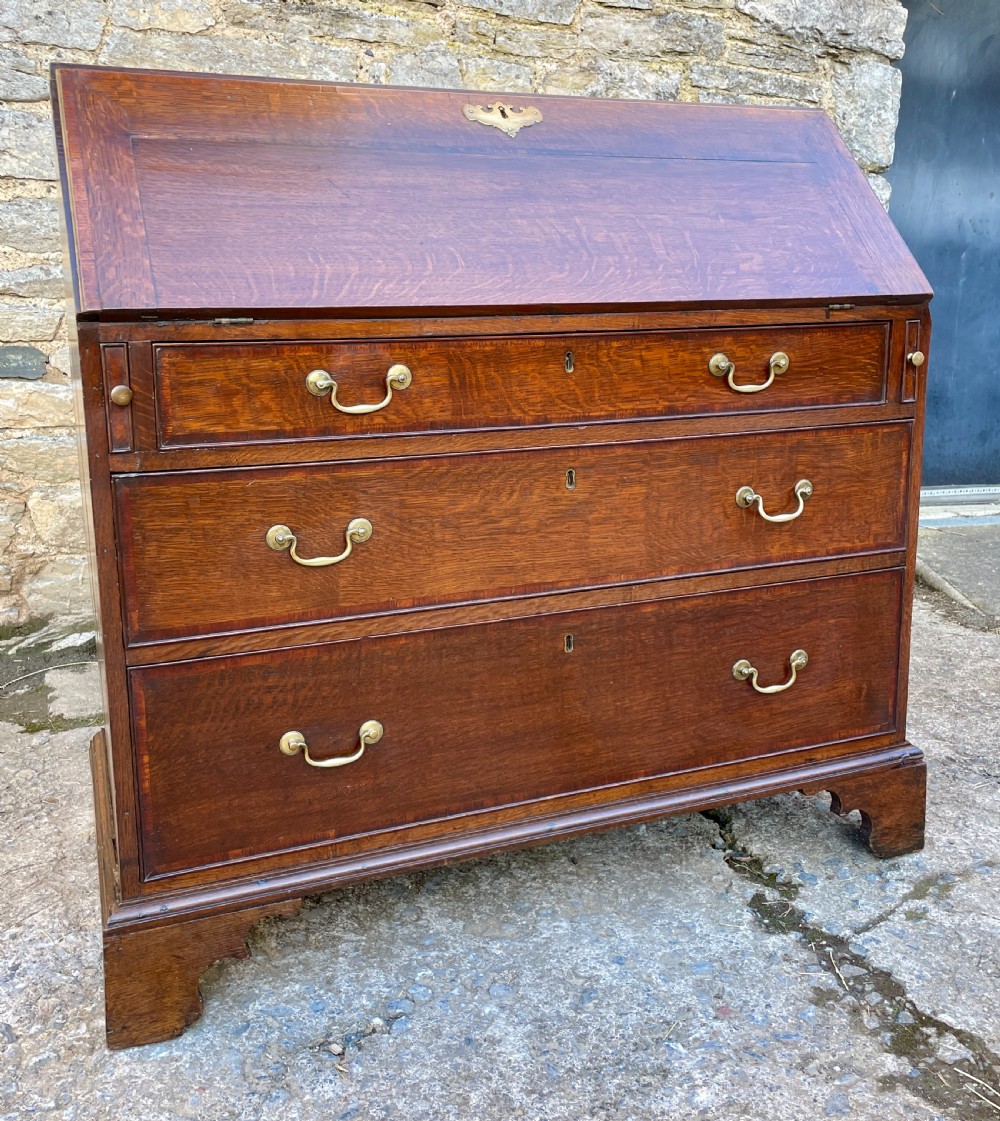Georgian Oak Bureau View XIII