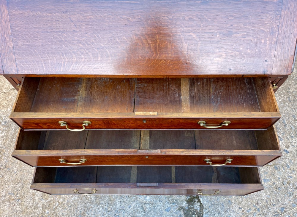 Georgian Oak Bureau View XV