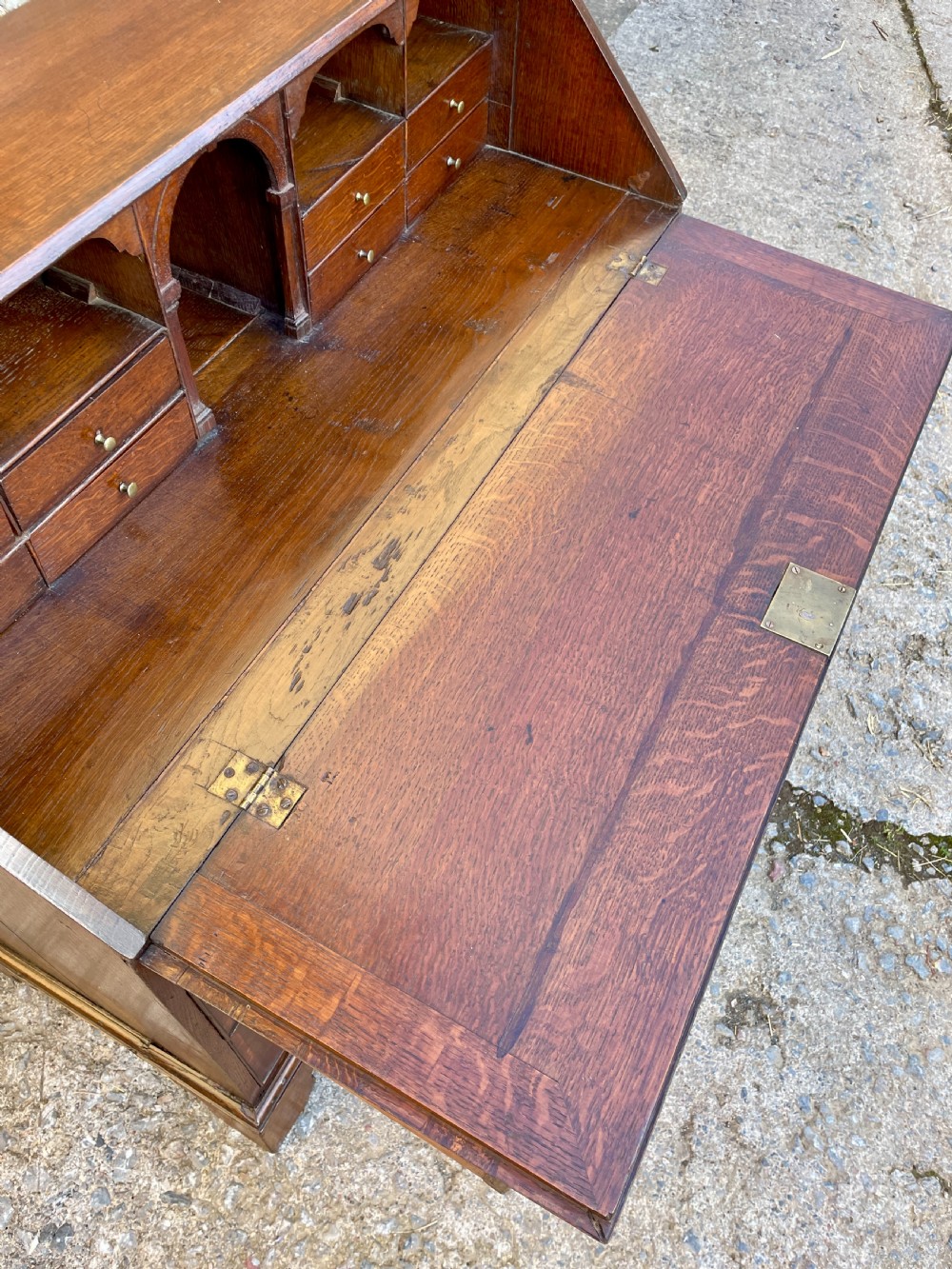 Georgian Oak Bureau View XIX