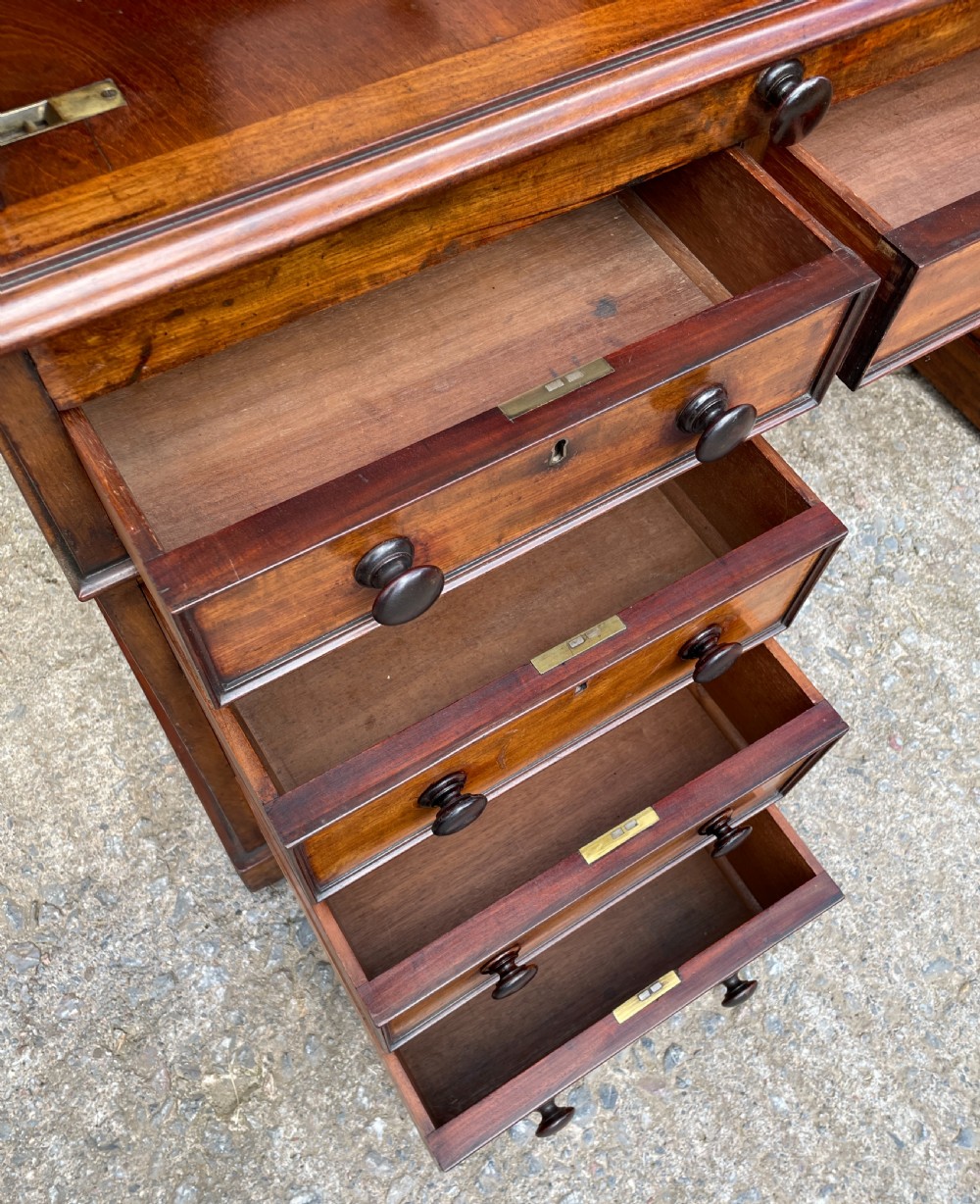 Victorian Mahogany Cylinder Roll Top Desk View XXIV