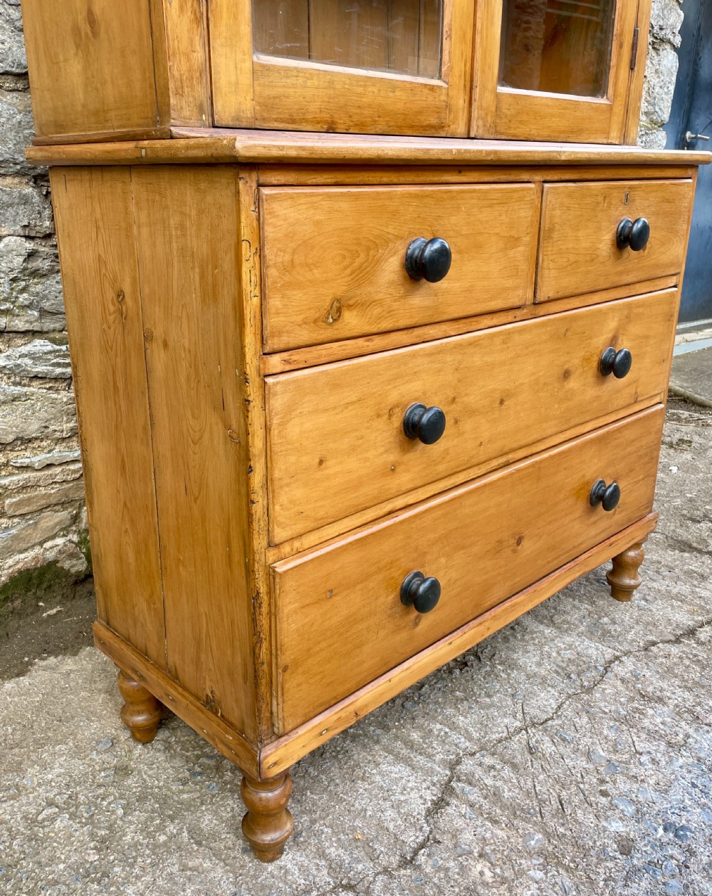 Victorian Pine Glazed Dresser View IX