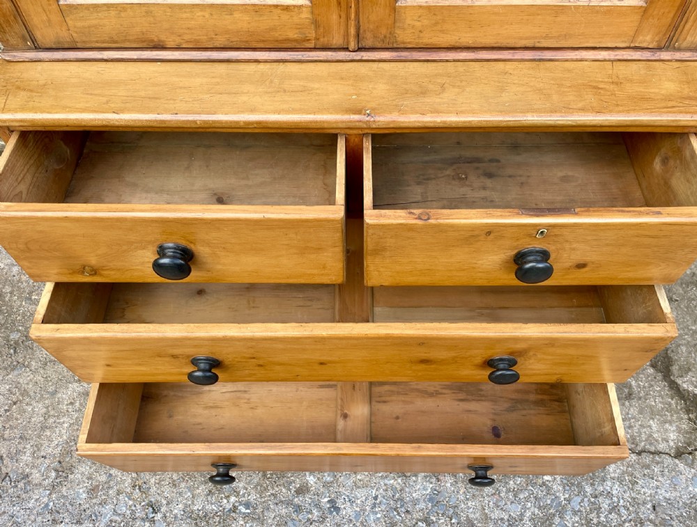 Victorian Pine Glazed Dresser View XIII