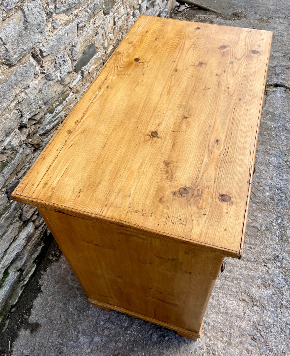 Antique Stripped Pine Cupboard View VI
