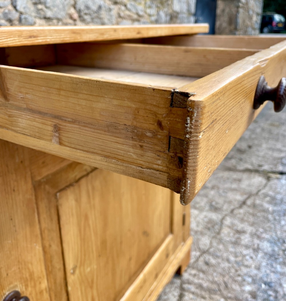 Antique Stripped Pine Cupboard View X