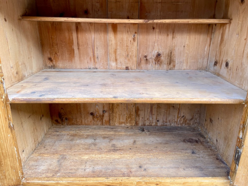 Antique Stripped Pine Cupboard View XII