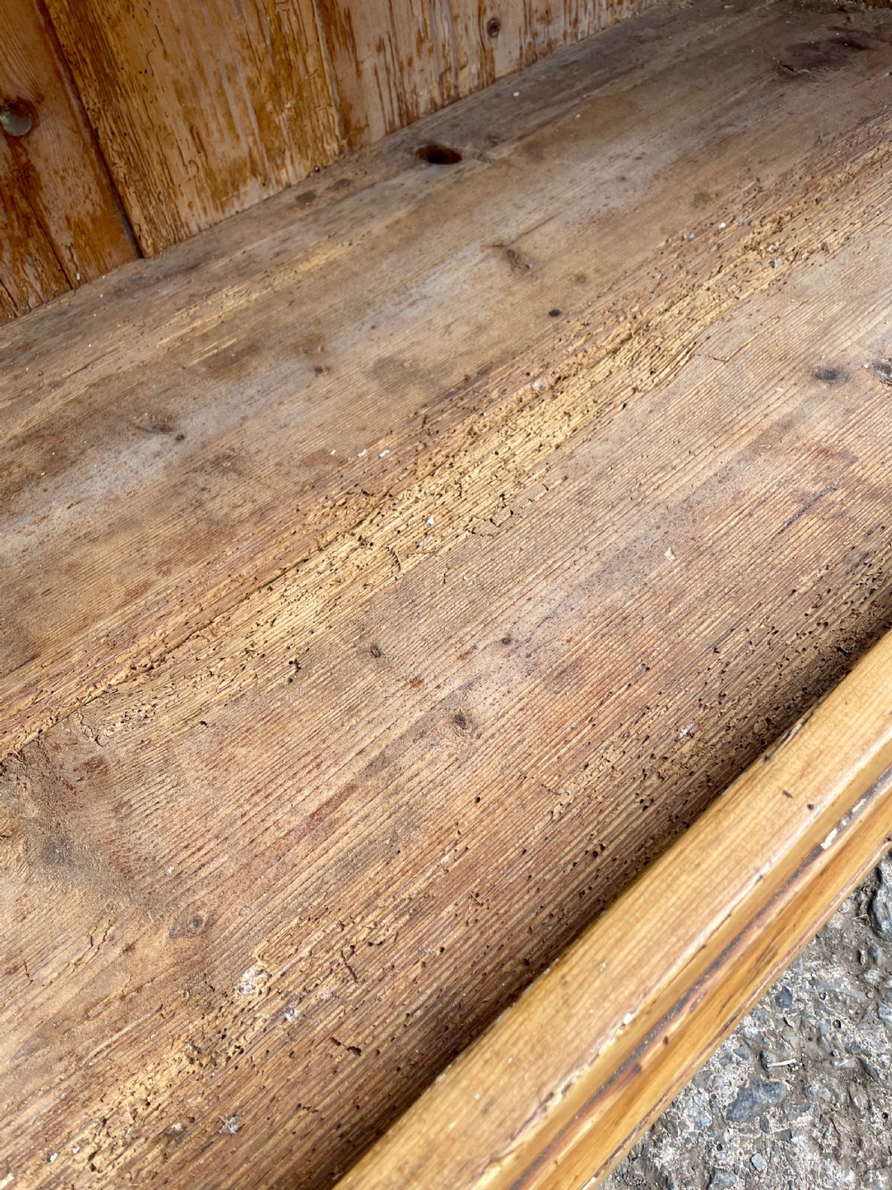 Antique Stripped Pine Cupboard View XIII