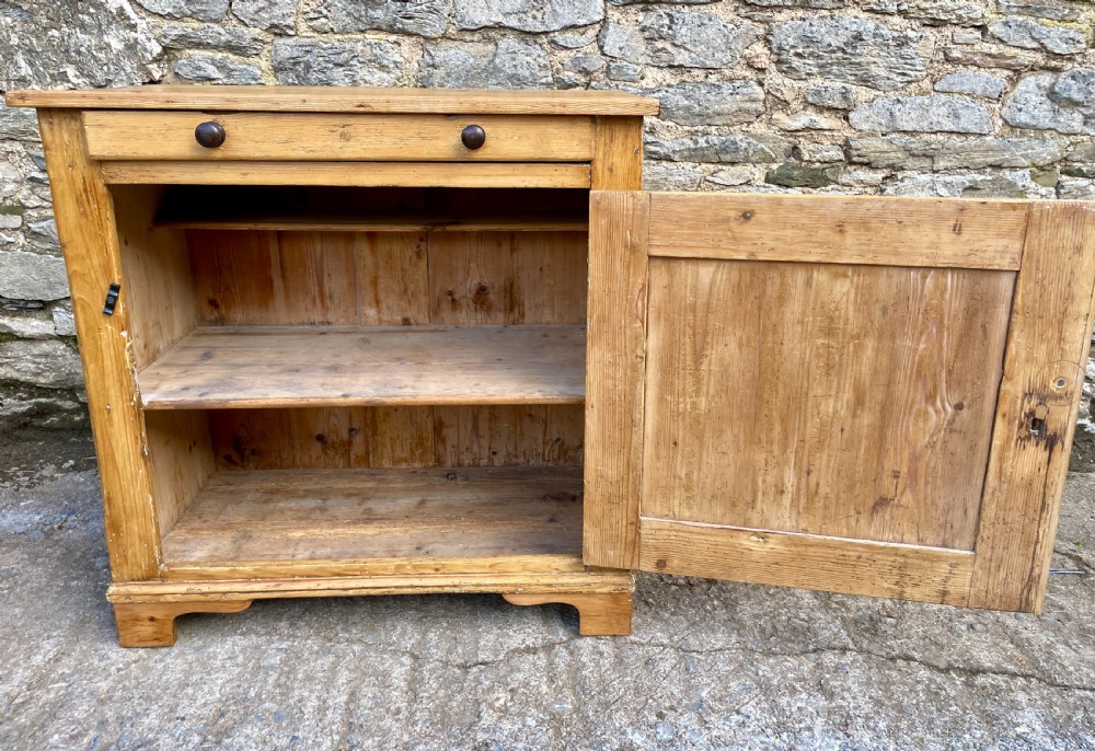 Antique Stripped Pine Cupboard View XVI