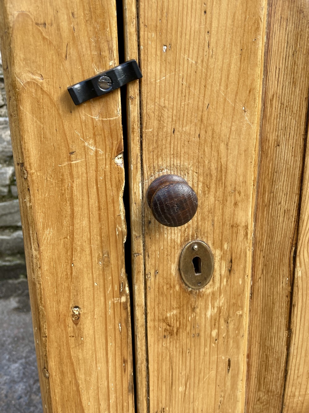 Antique Stripped Pine Cupboard View XVIII