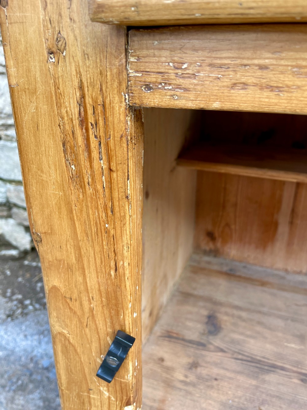 Antique Stripped Pine Cupboard View XIX