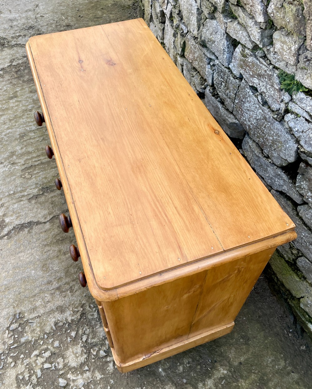 Antique Stripped Pine Chest of Drawers View VII