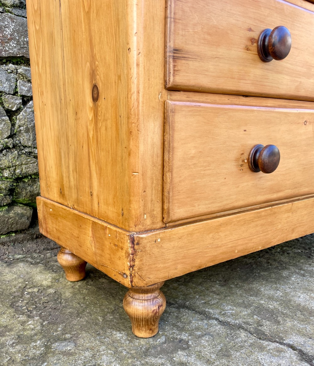 Antique Stripped Pine Chest of Drawers View VIII