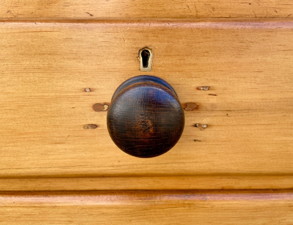 Antique Stripped Pine Chest of Drawers View X