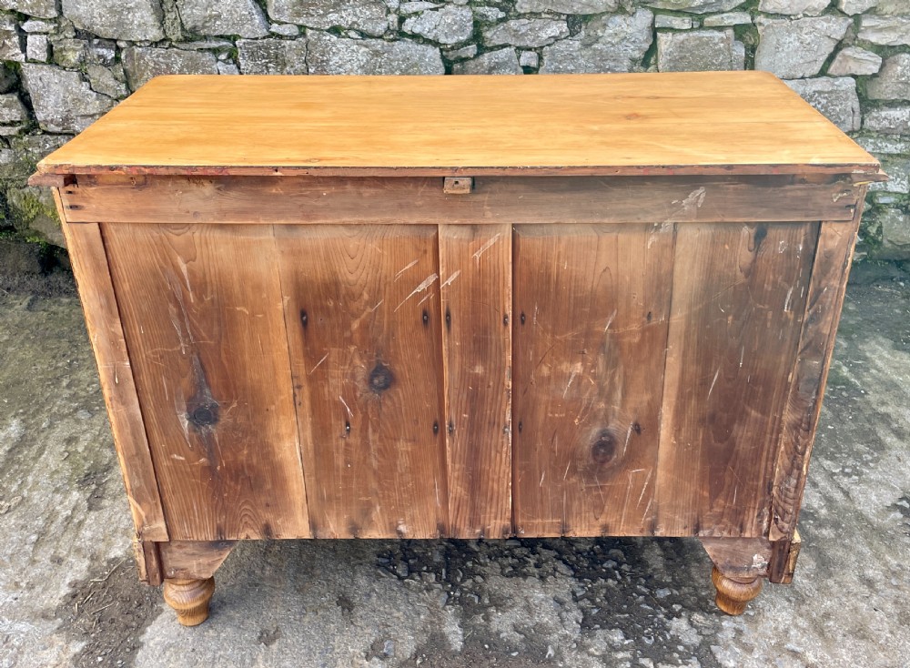Antique Stripped Pine Chest of Drawers View XIV