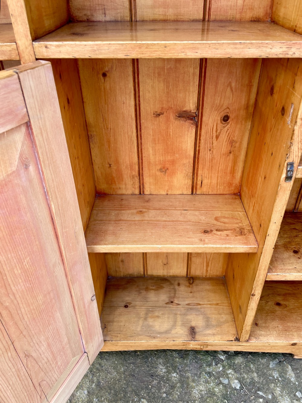 Antique Stripped Pine Shelves View V