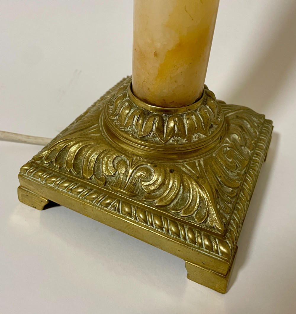Antique Marble Table Lamp View III