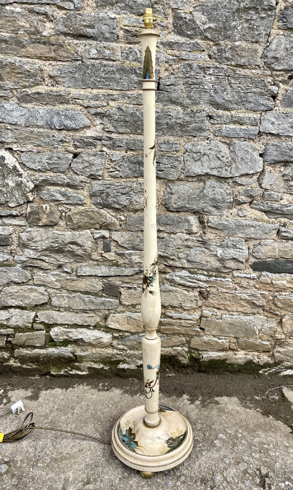 Antique Chinoiserie Standard Lamp