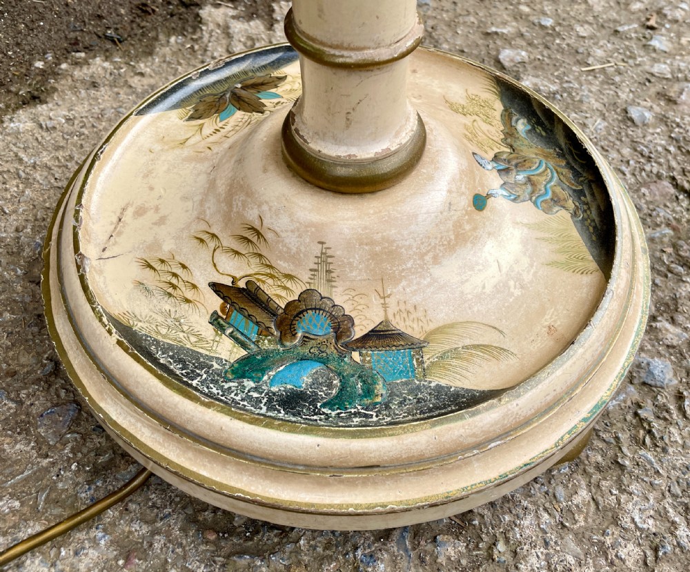 Antique Chinoiserie Standard Lamp View VII