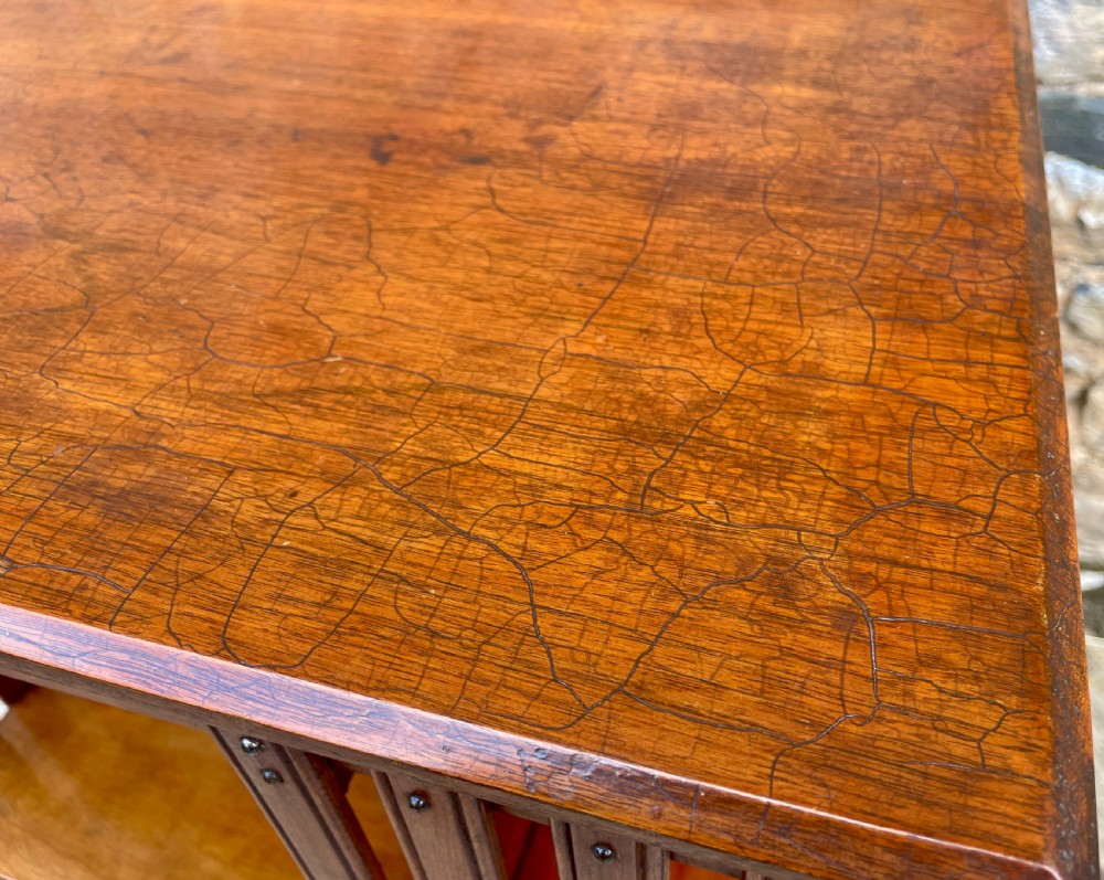 Edwardian Mahogany Revolving Bookcase View XII