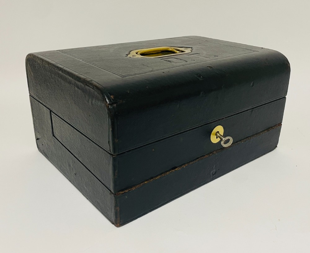 Antique Leather Writing Box by Finnigans View VI