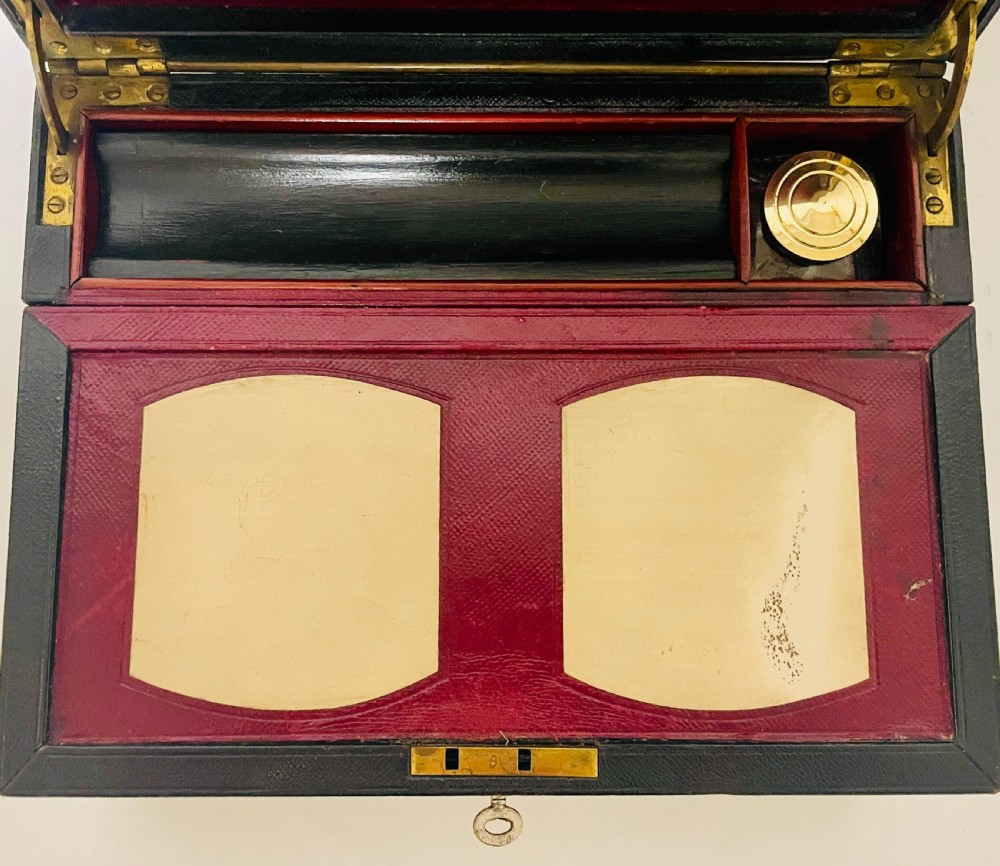 Antique Leather Writing Box by Finnigans View XI