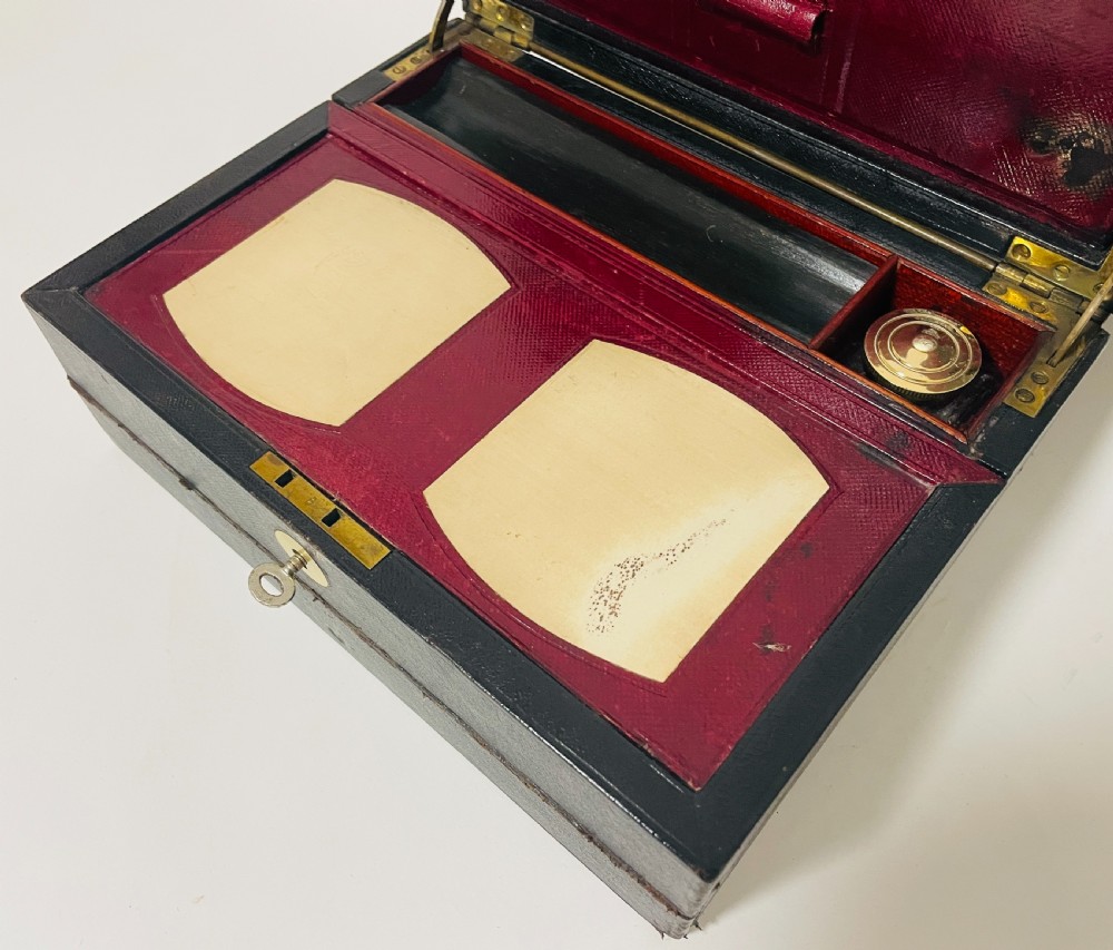 Antique Leather Writing Box by Finnigans View XII