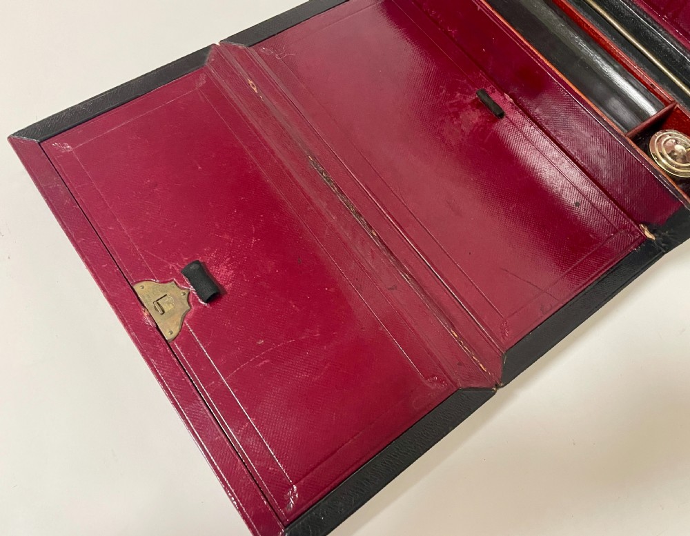 Antique Leather Writing Box by Finnigans View XV