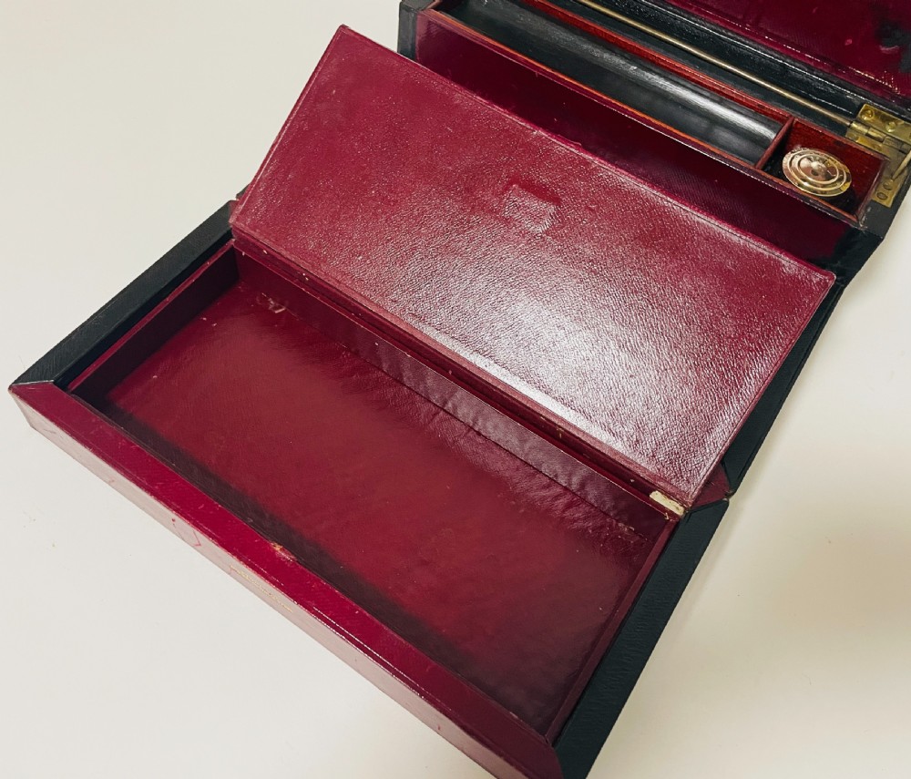 Antique Leather Writing Box by Finnigans View XVI