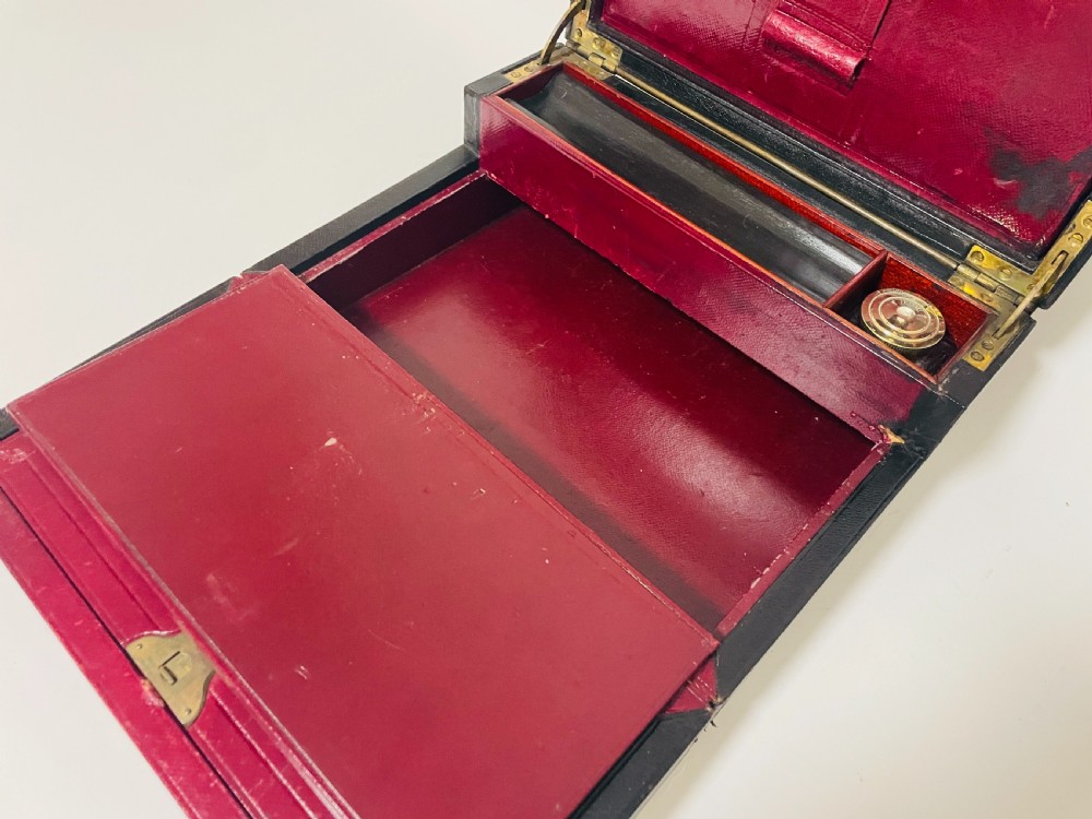 Antique Leather Writing Box by Finnigans View XVII