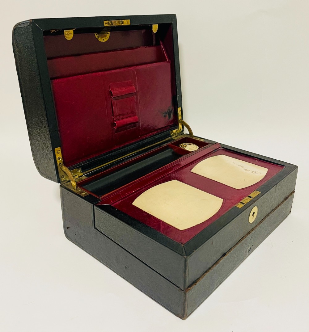 Antique Leather Writing Box by Finnigans View XVIII