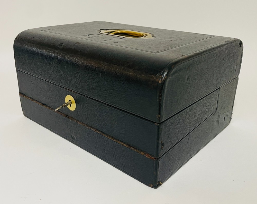 Antique Leather Writing Box by Finnigans View XXI