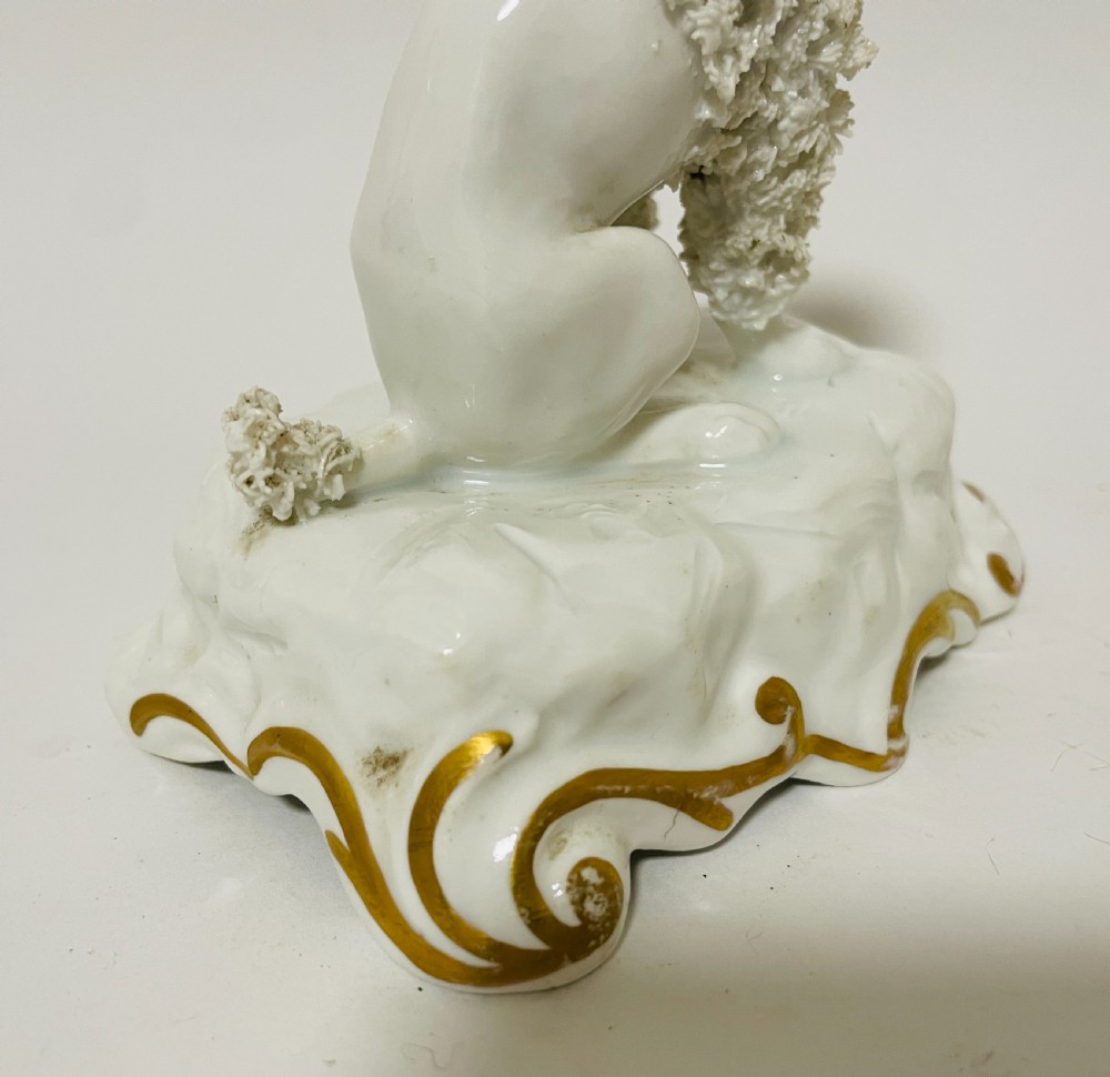 Antique Staffordshire Seated Poodle View VIII